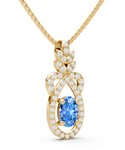 Regal Knot Oval Focus Splendor Pendant