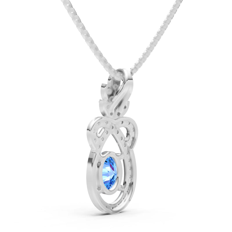 Regal Knot Oval Focus Splendor Pendant