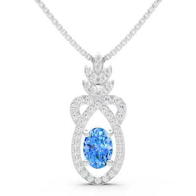 Regal Knot Oval Focus Splendor Pendant