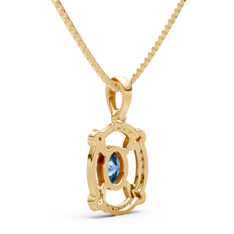 Alexandrite Oval Gemstone Pendant