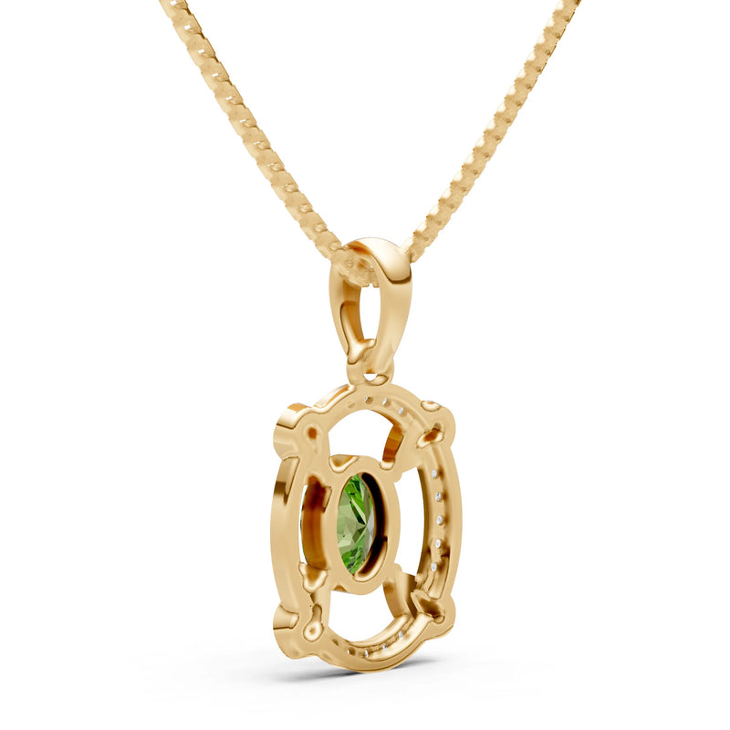 Peridot Oval Gemstone Pendant