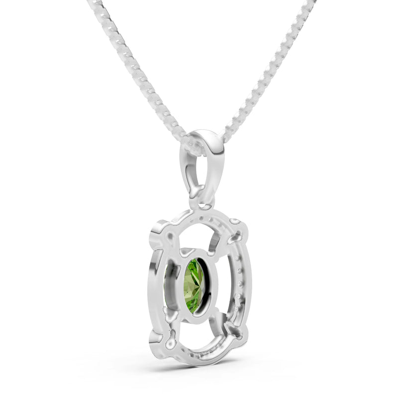 Peridot Oval Gemstone Pendant