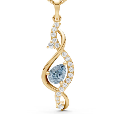 Infinity Drop Entwine Glimmer Pendant