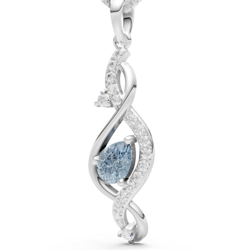 Infinity Drop Entwine Glimmer Pendant