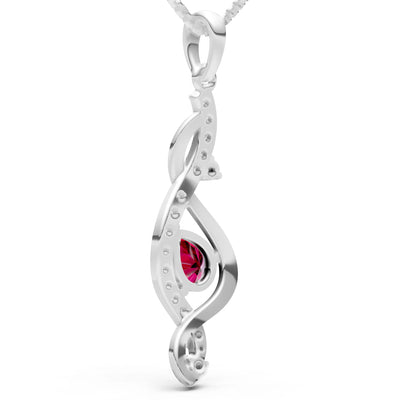 Infinity Drop Entwine Glimmer Pendant