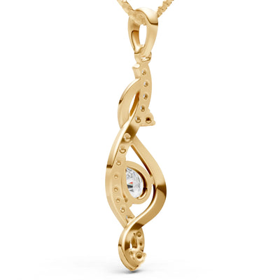 Diamond Infinity Drop Entwine Glimmer Pendant
