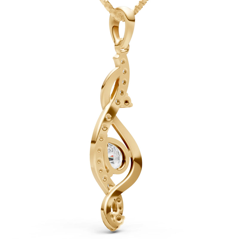 Infinity Drop Entwine Glimmer Pendant