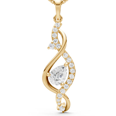 Infinity Drop Entwine Glimmer Pendant