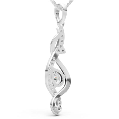 Infinity Drop Entwine Glimmer Pendant