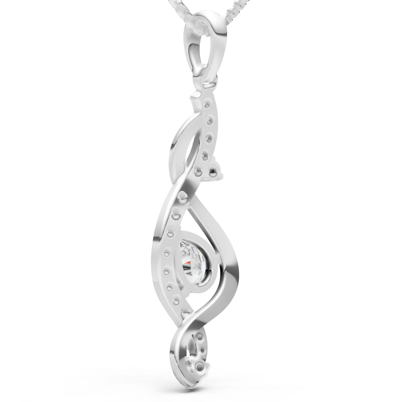 Infinity Drop Entwine Glimmer Pendant