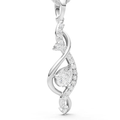 Infinity Drop Entwine Glimmer Pendant