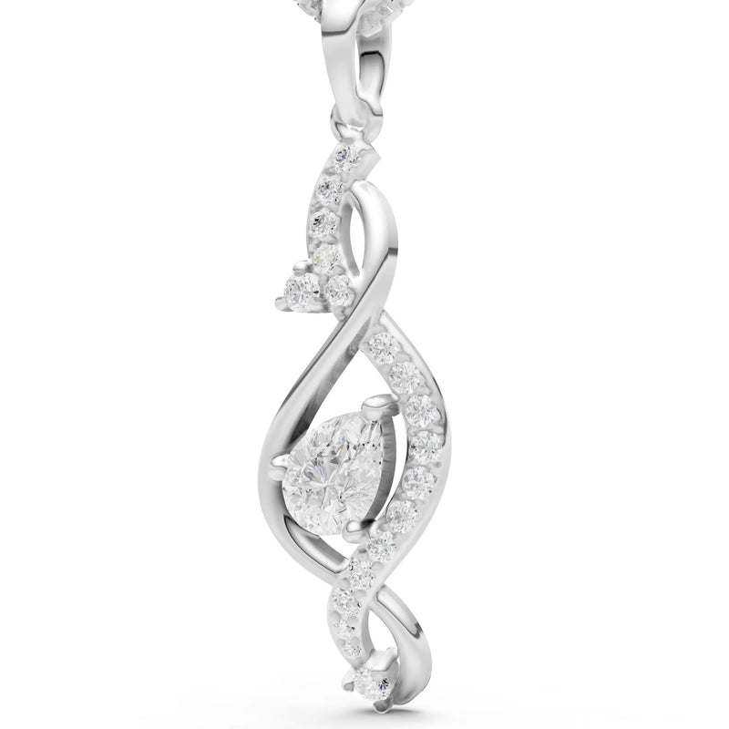 Infinity Drop Entwine Glimmer Pendant