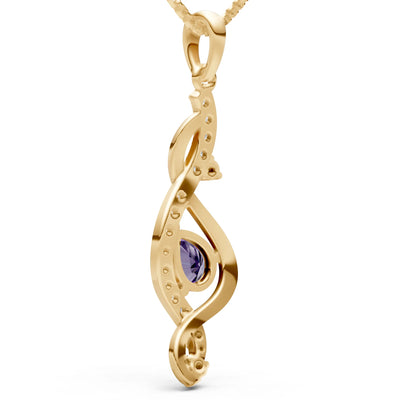 Infinity Drop Entwine Glimmer Pendant