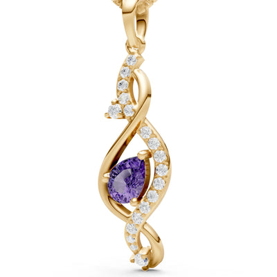 Infinity Drop Entwine Glimmer Pendant