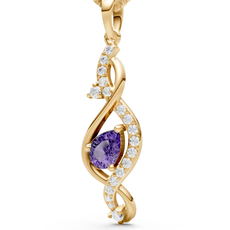 Infinity Drop Entwine Glimmer Pendant