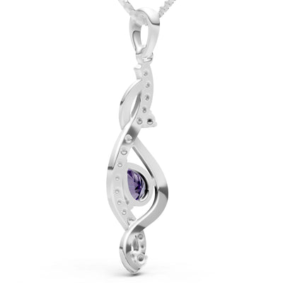 Infinity Drop Entwine Glimmer Pendant