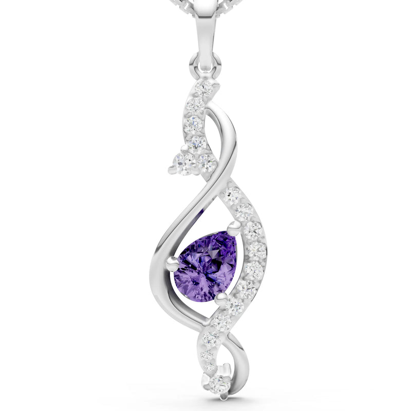 Infinity Drop Entwine Glimmer Pendant