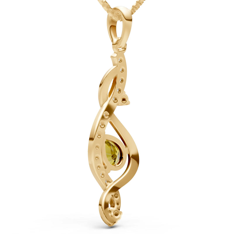 Infinity Drop Entwine Glimmer Pendant