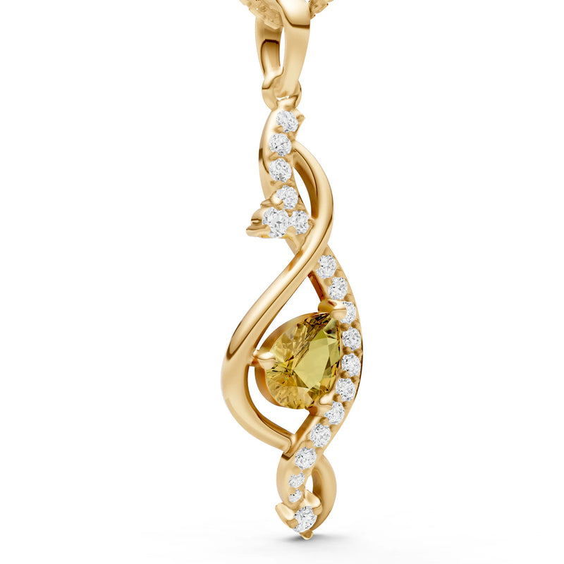 Infinity Drop Entwine Glimmer Pendant