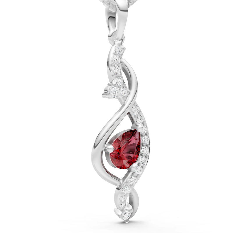 Infinity Drop Entwine Glimmer Pendant