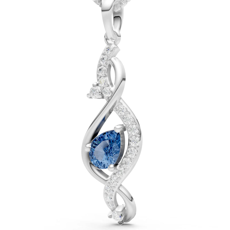 Infinity Drop Entwine Glimmer Pendant