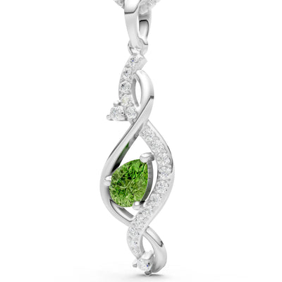 Infinity Drop Entwine Glimmer Pendant
