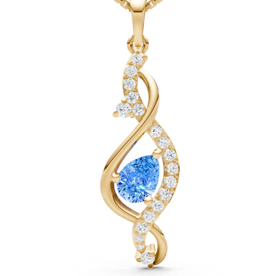 Infinity Drop Entwine Glimmer Pendant