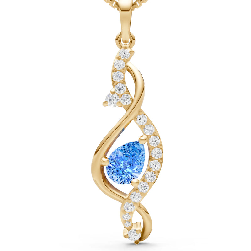 Infinity Drop Entwine Glimmer Pendant