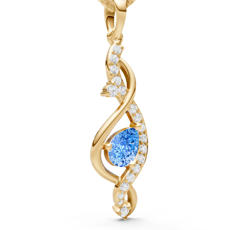 Infinity Drop Entwine Glimmer Pendant