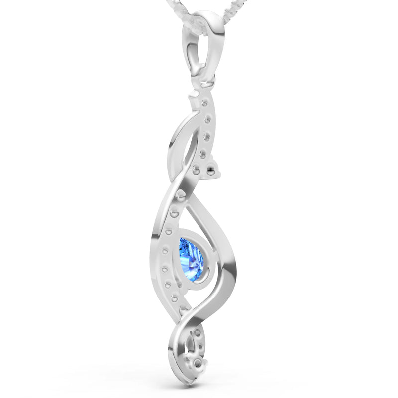 Infinity Drop Entwine Glimmer Pendant