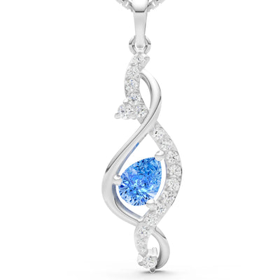 Infinity Drop Entwine Glimmer Pendant