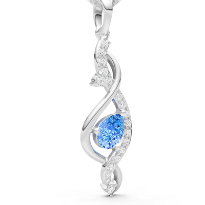 Infinity Drop Entwine Glimmer Pendant