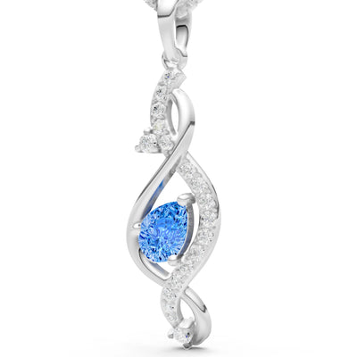 Infinity Drop Entwine Glimmer Pendant