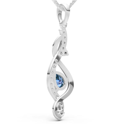 Infinity Drop Entwine Glimmer Pendant