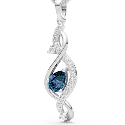 Infinity Drop Entwine Glimmer Pendant