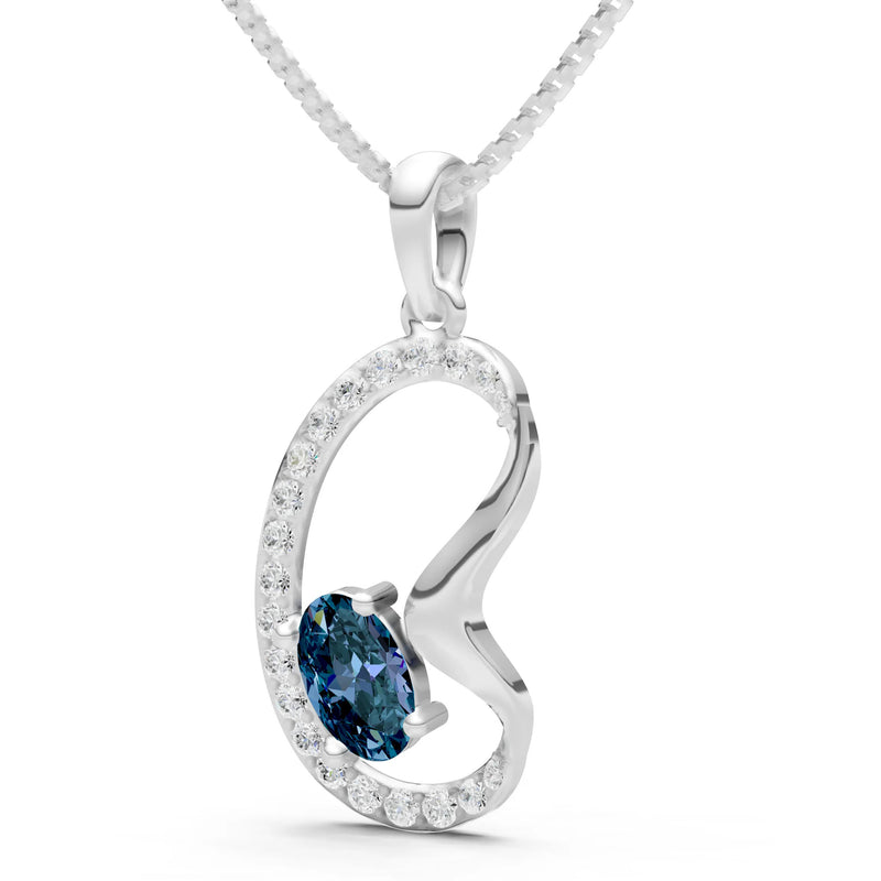 Alexandrite Crescent Dynamic Embrace Scintilla Pendant