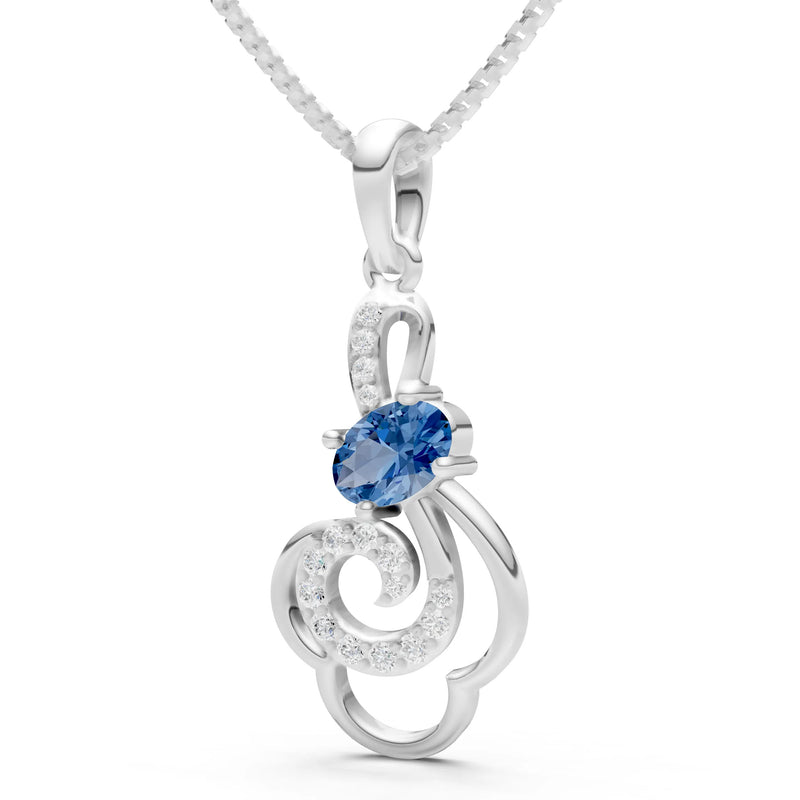 London Blue Topaz Bloom Pendant