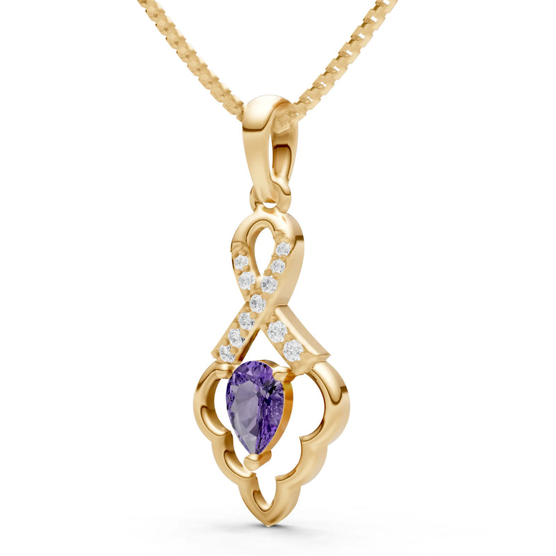 Amethyst Loop Pendant