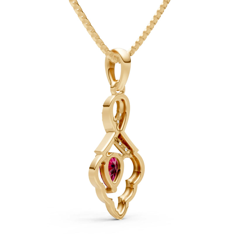 Ruby Loop Pendant