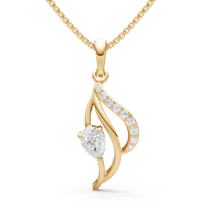 Diamond Petal Pendant