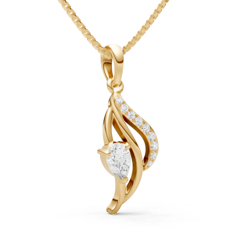 Diamond Petal Pendant