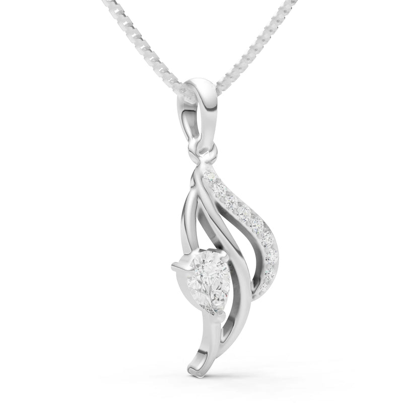 Diamond Petal Pendant
