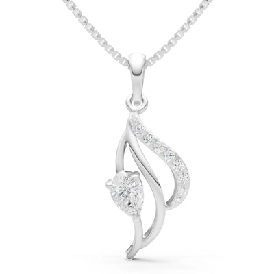 Diamond Petal Pendant