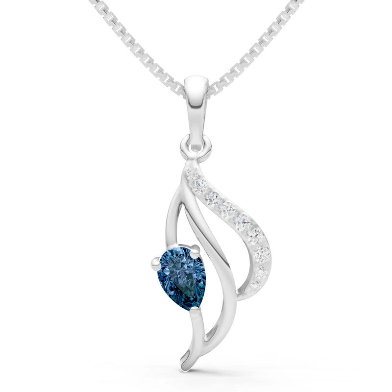 Alexandrite Tear Petal Accolade Pendant