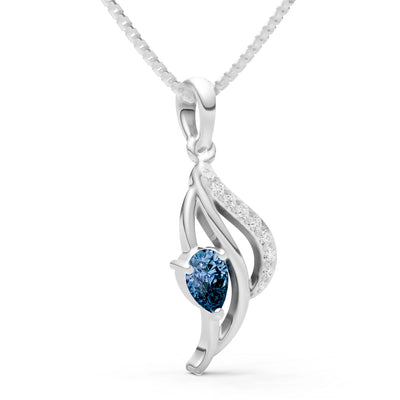 Alexandrite Tear Petal Accolade Pendant