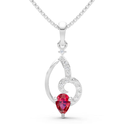 Ruby Whorl Base Brilliance Pendant