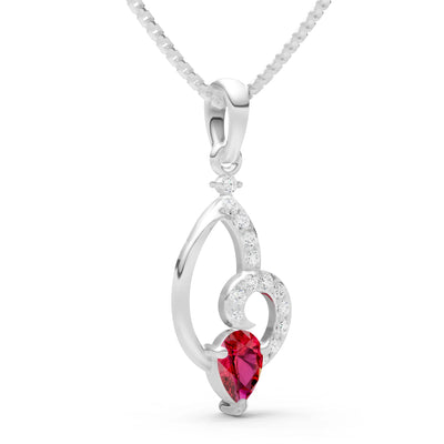 Ruby Whorl Base Brilliance Pendant