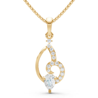 Diamond Butterfly Wing Pendant