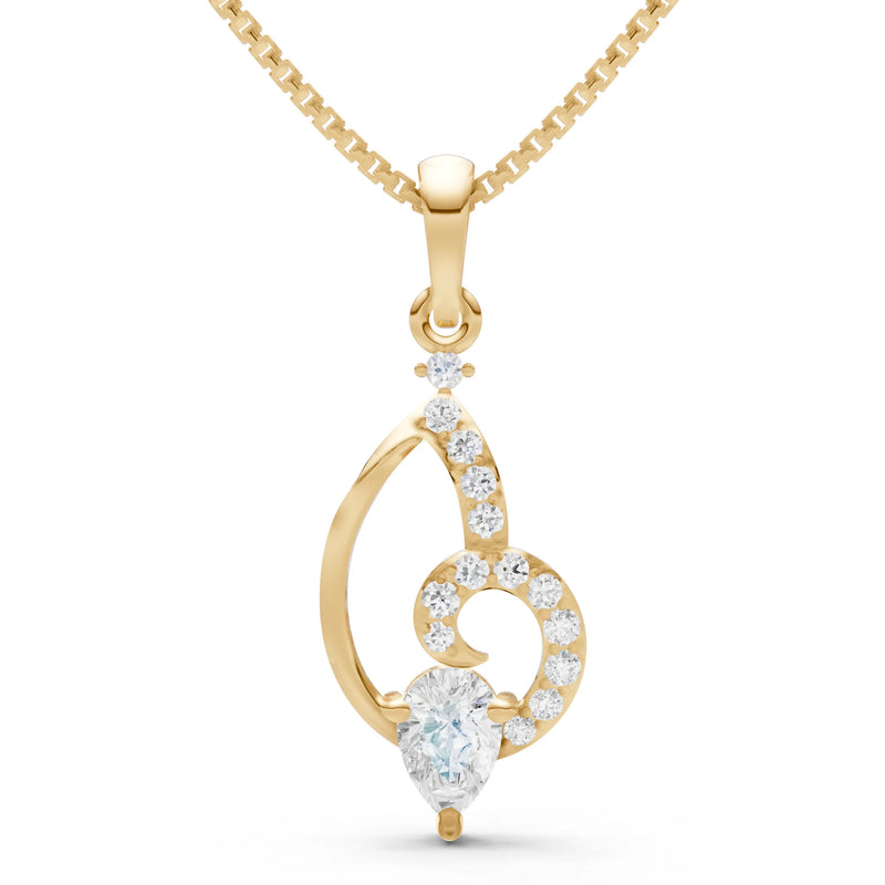 Diamond Butterfly Wing Pendant