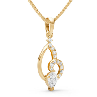 Diamond Butterfly Wing Pendant